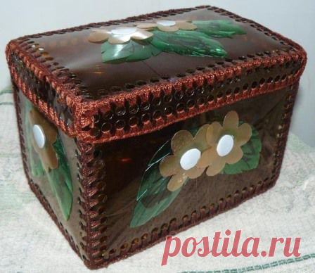 (+1) - Шкатулка из пластиковой бутылки. Автор Татьяна Торопова | СДЕЛАЙ САМ!