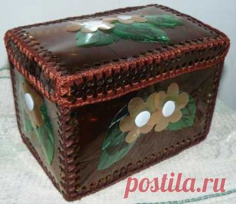 (+1) - Шкатулка из пластиковой бутылки. Автор Татьяна Торопова | СДЕЛАЙ САМ!