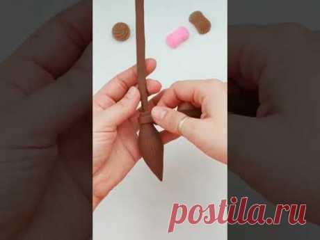 Harry Potter broom Polymer Clay #polymerclay #diy #shotrs #art
