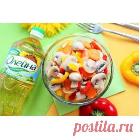 Салат из шампиньонов по-корейски