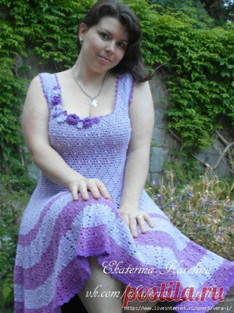 Платье "Виола" крючком