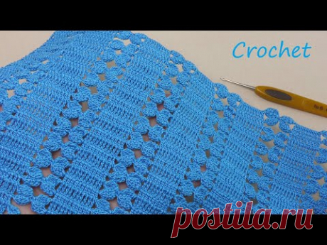 Всего 2 ряда! УЗОР КРЮЧКОМ "Бантики" лёгкий и простой в ВЯЗАНИИ SUPER EASY Pattern Crochet