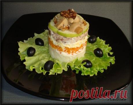 Салат &quot;Грибной пенек&quot; - 2 варианта приготовления