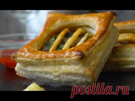 Puff Pastry dough , plus many ideas for different  puff pastry shapes