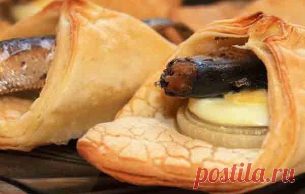 Шпроты в тесте - Кулинарные рецепты