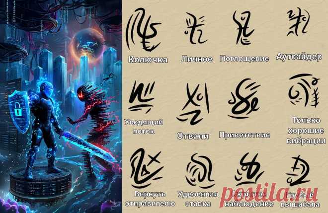 Защитный набор из 12 сигил