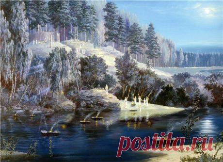 Картины на тему Древней Руси. В. Иванов.