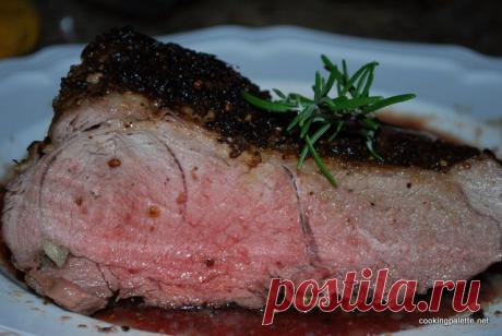 Баранина, запеченная с розмарином, тимьяном и можжевеловыми ягодами - Cooking Palette » Cooking Palette