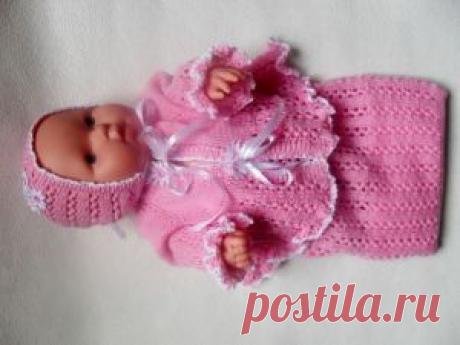 Комплект для новорожденного “Розовые сны” – часть 2 | Вяжем для самых маленьких!