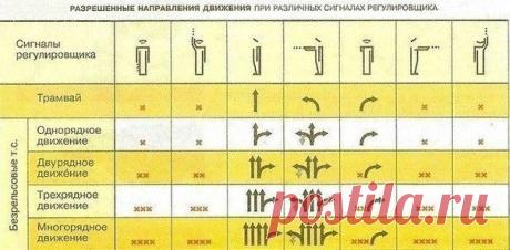 🚦 Сигналы регулировщика Если палка смотрит в рот, делай правый поворот. Если палка смотрит вправо, ехать не имеешь права. Если палка смотрит влево, поезжай как королева. Грудь и спина для водителя - стена.