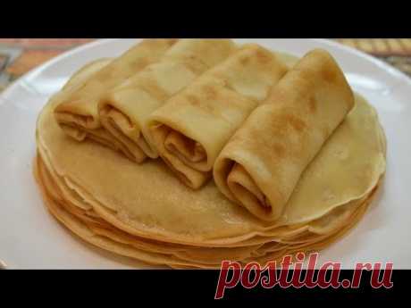 Вкусные блинчики на воде