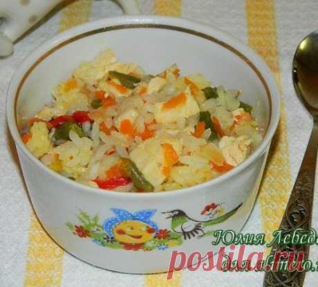 Куриный плов с овощами