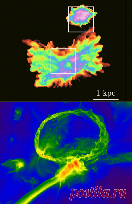 Газовое облако через 1,8 млрд лет после Большого Взрыва | АСТРОновости