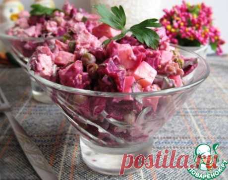 Салат со свеклой, мясом и сыром – кулинарный рецепт