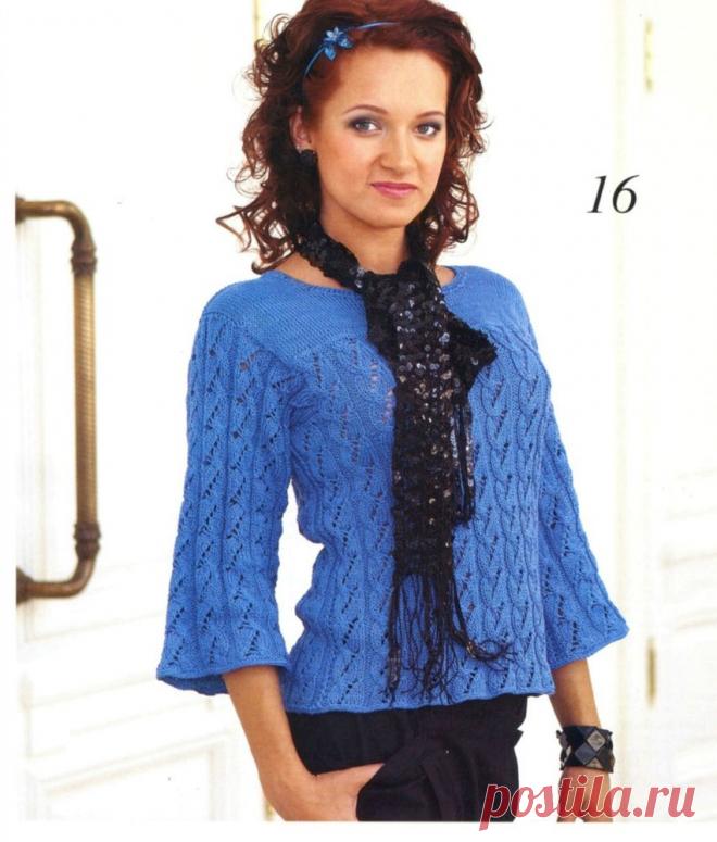 Вязание. Спицы. Кофточки с рукавом 3/4. | Записи в рубрике Вязание. Спицы. Кофточки с рукавом 3/4. | Дневник Иринка_Афродита