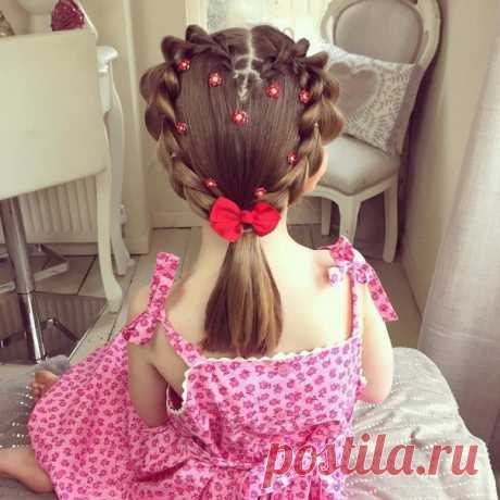 Оценим прическу маленькой принцессы 💕