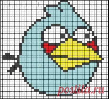 Схемы для вышивания &quot;Angry Birds&quot; / Вышивка / Модный сайт о стильной переделке одежды и интерьера
