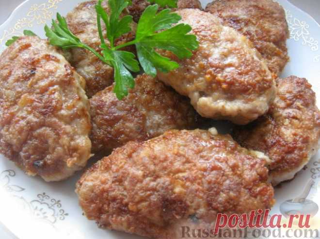 Рецепт: Котлеты в духовке, с секретом на RussianFood.com