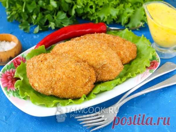 Куриные котлеты с сыром в духовке