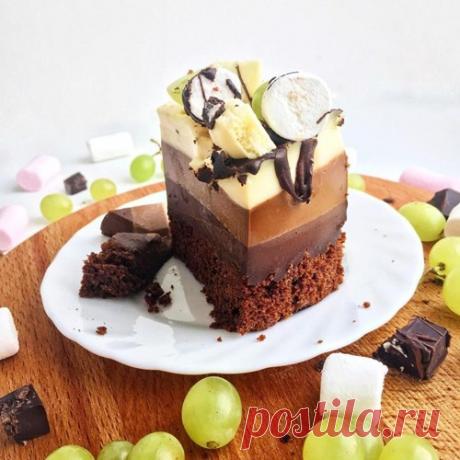 ТОРТ "ТРИ ШОКОЛАДА”