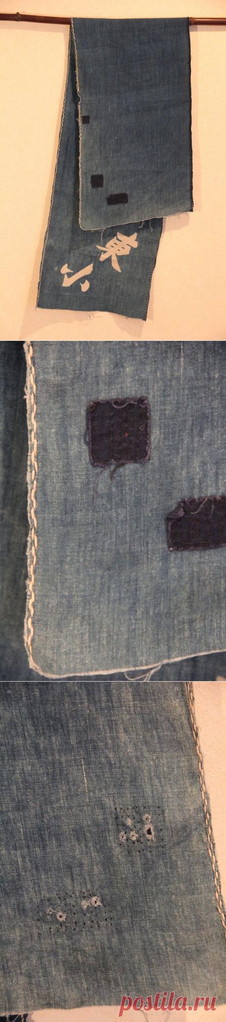 japanese antique indigo boro sashiko stitched от oldindustrial12