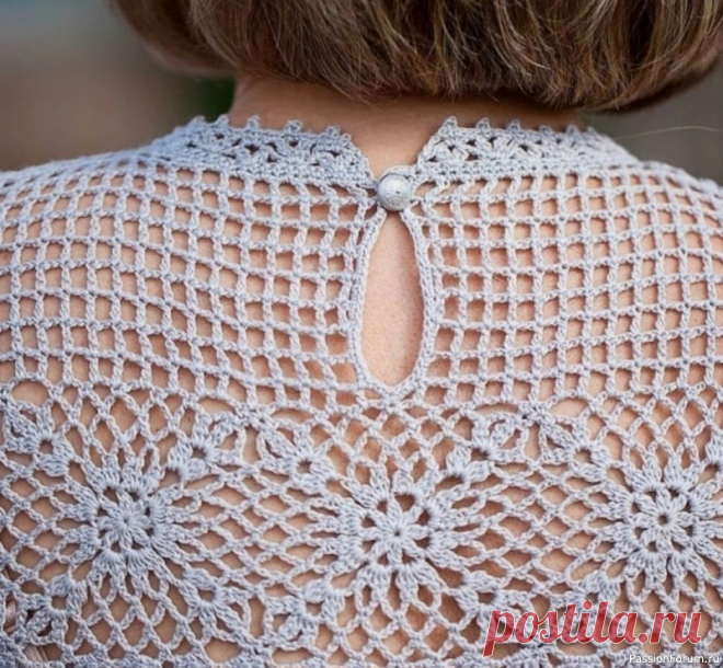 Ажурный топ. Схема | Женская одежда крючком. Схемы и описание