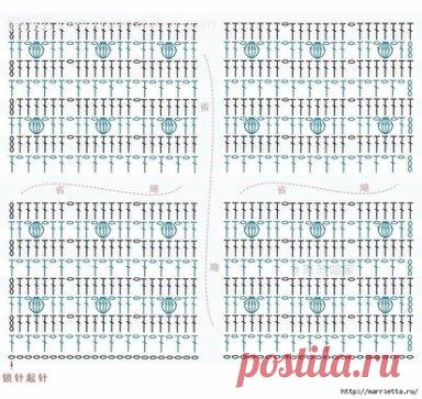 Красивый узор крючком