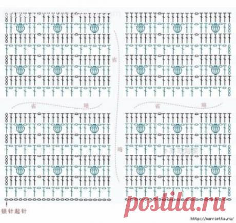 Красивый узор крючком