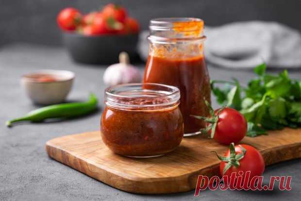 Аджика из помидоров и чеснока с хреном на зиму — Сад Заготовка