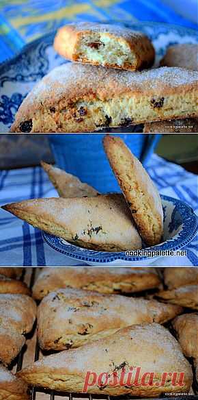 Сконсы с изюмом (Scones with raisins) .