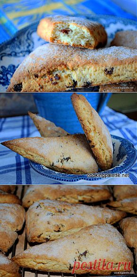 Сконсы с изюмом (Scones with raisins) .