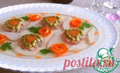 Заливное "Золотой петушок" - кулинарный рецепт