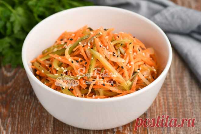 Из свежей моркови и маринованных огурцов готовлю быстрый и вкусный салат (отличная заправка) | Совет да Еда | Яндекс Дзен