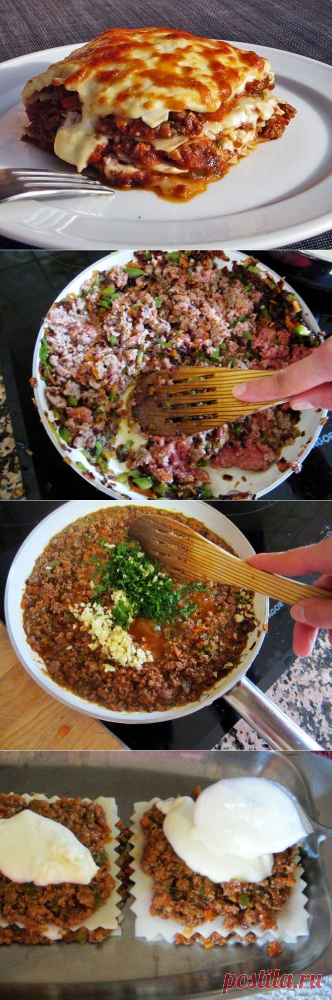 Домашняя лазанья - пошаговый рецепт с фото - домашняя лазанья - как готовить: ингредиенты, состав, время приготовления - Леди@Mail.Ru