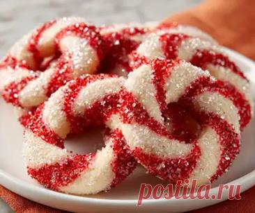 Рецепт песочного печенья в полоску