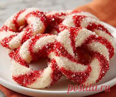 Рецепт песочного печенья в полоску