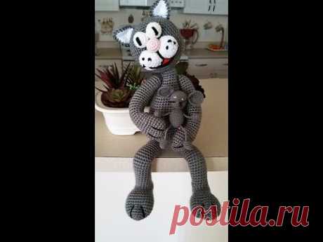 Kот вязаный крючком .Mастер класс...Amigurumi cat crochet pattern