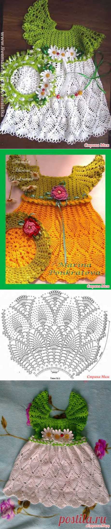 Красивое платьице для девочек!!!: Дневник группы &quot;Вяжем вместе он-лайн&quot; - Страна Мам