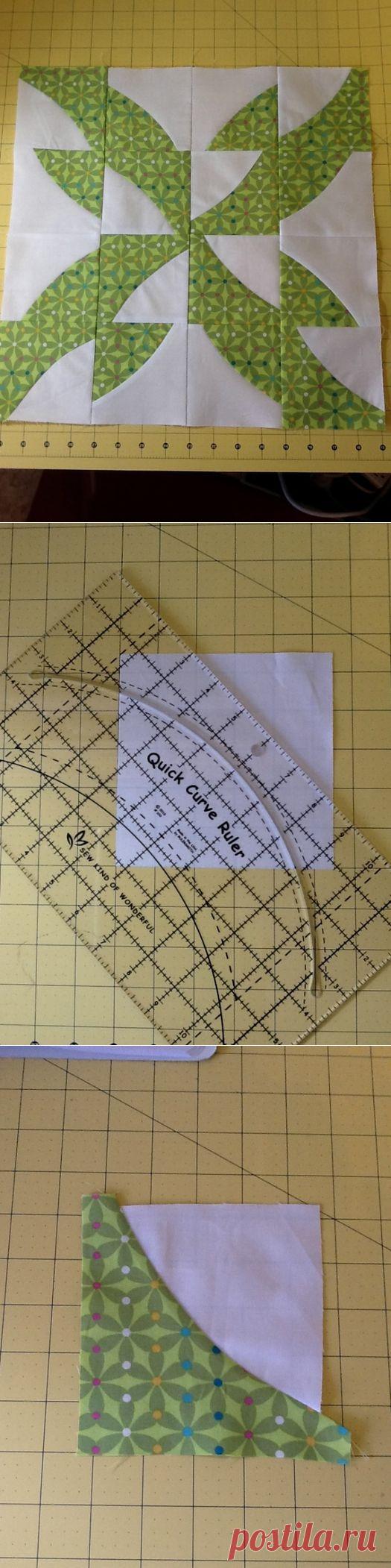 Лоскутный блок-3. Мастер-класс..