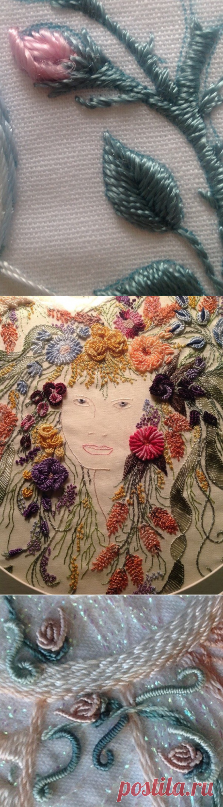 Бразильская техника вышивки (Brazilian Dimensional Embroidery) ☆ швы и стежки, мастер-классы и видео