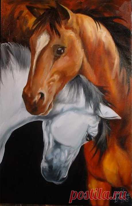 Spirit The Bay and The Silver To honor the Spirit of the Horse, a magificent animal depicted with his spirit horse. Depicted as the nuturing behavior of the spirit in all horses.