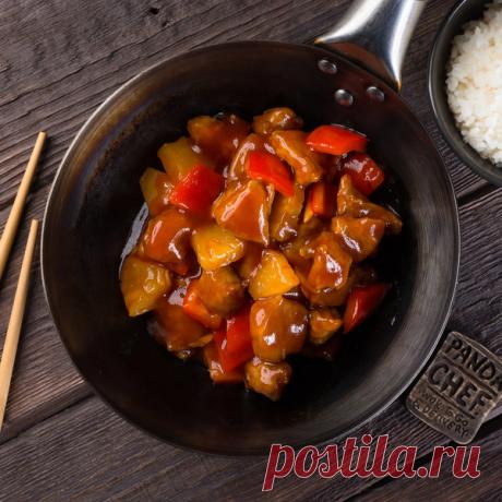 Свинина в кисло-сладком соусе по-китайски с ананасами | Кулинарные записки обо всем | Яндекс Дзен