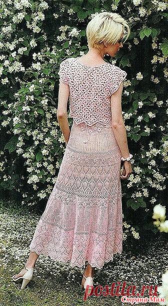 . Нежность розового. Сарафан и болеро. - Все в ажуре... (вязание крючком) - Страна Мам