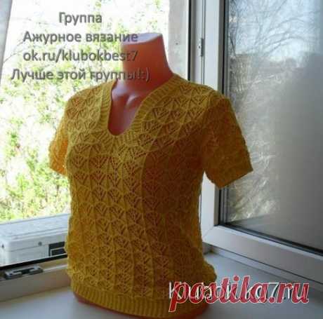 Ажурный пуловер | Клубок