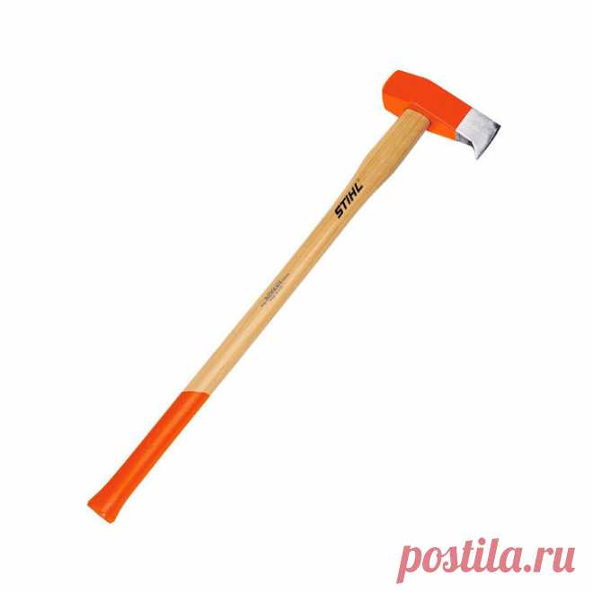 Колун-молот Stihl AX 30 C подходит для колки крупномерных лесоматериалов (заготовка дров, колка лесоматериалов длиной 100 см и диаметром до 100 см). При необходимости с помощью клина.