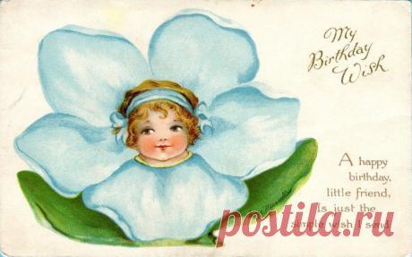 (9) Gallery.ru / Фото #50 - Цветочные фантазии в старинных открытках - lenadep