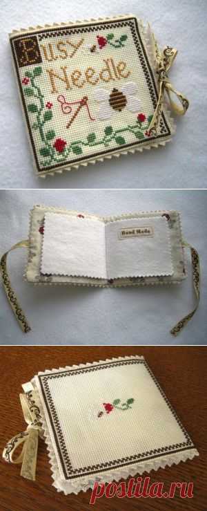 Дневник рукодельницы » Blog Archive » Игольница-книжечка Busy Needle