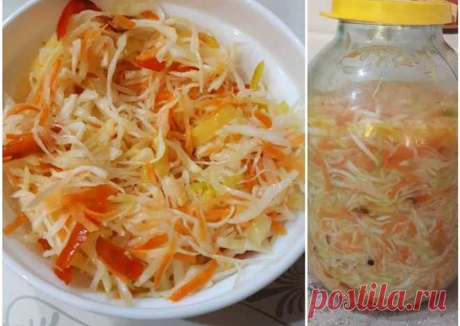 (1) Быстрая маринованная капуста с морковью и сладким перцем - пошаговый рецепт с фото. Автор рецепта Оксана . - Cookpad