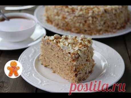 Арахисовый Торт "Коровка" ✧ Ореховый торт ✧ Peanut Cake (English Subtitles)