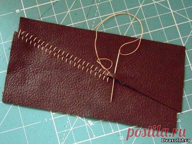 Как сшить кожу встык - Ярмарка Мастеров - ручная работа, handmade
